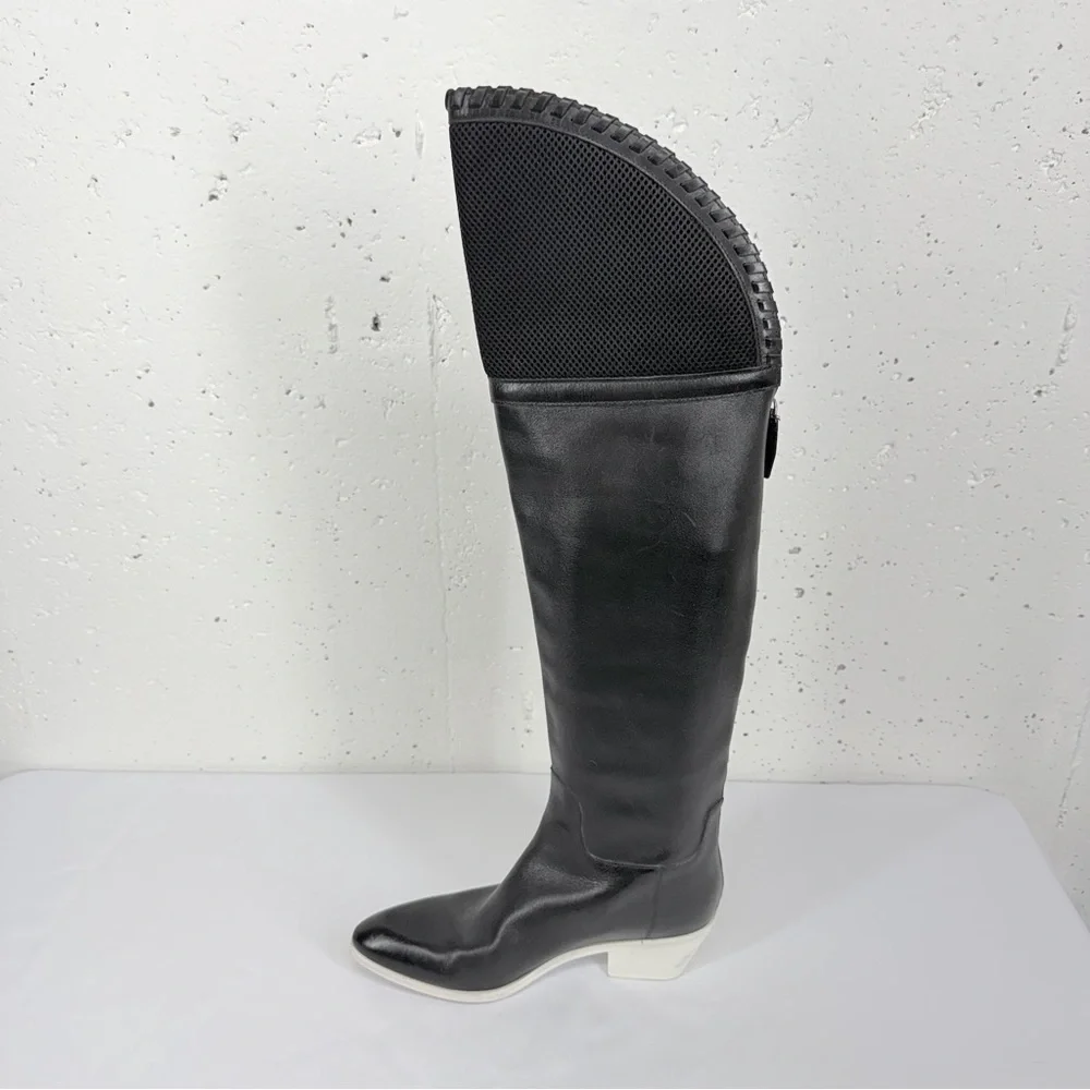 Alexander Wang Women’s size 40 Lovanni Black Leather Over The Knee Boots